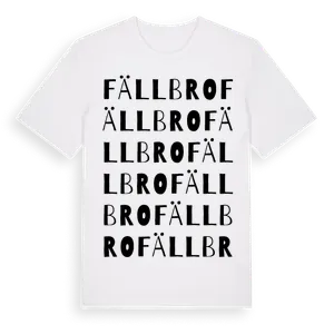 Fällbro ordlek t-shirt – ekologisk bomull t-shirt från Pinshirt