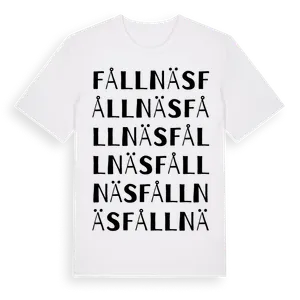 Fållnäs ordlek t-shirt – ekologisk bomull t-shirt från Pinshirt