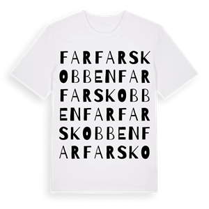 Farfarskobben ordlek t-shirt – ekologisk bomull t-shirt från Pinshirt