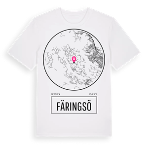 Färingsö t-shirt – ekologisk bomull t-shirt från Pinshirt