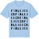 Blue Soul t-shirt med Fårklubben ordlek t-shirt