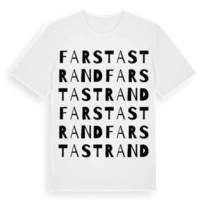 Farsta strand ordlek t-shirt – ekologisk bomull t-shirt från Pinshirt