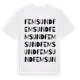 White t-shirt med Femsund ordlek t-shirt