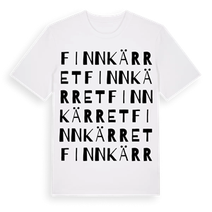 Finnkärret ordlek t-shirt – ekologisk bomull t-shirt från Pinshirt