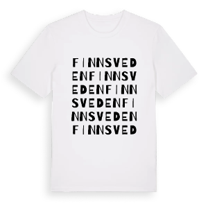 Finnsveden ordlek t-shirt – ekologisk bomull t-shirt från Pinshirt