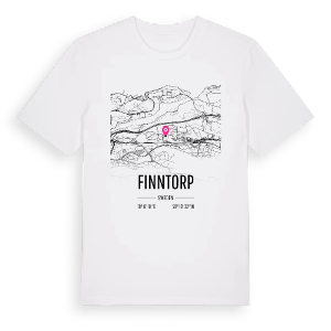Finntorp karta t-shirt – ekologisk bomull t-shirt från Pinshirt