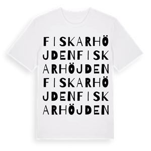 Fiskarhöjden ordlek t-shirt – ekologisk bomull t-shirt från Pinshirt
