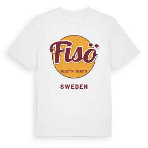 Fisö cirkel t-shirt – ekologisk bomull t-shirt från Pinshirt