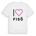 Jag älskar Fisö t-shirt stort tryck