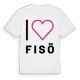 Jag älskar Fisö t-shirt stort tryck