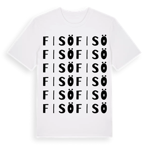Fisö ordlek t-shirt – ekologisk bomull t-shirt från Pinshirt