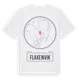 White t-shirt med Flaxenvik t-shirt