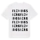 White t-shirt med Flemingsberg ordlek t-shirt