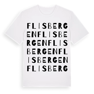 Flisbergen ordlek t-shirt – ekologisk bomull t-shirt från Pinshirt