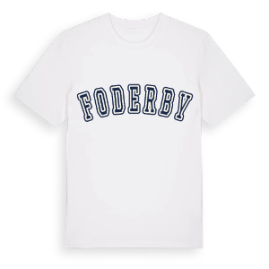 Foderby college t-shirt – ekologisk bomull t-shirt från Pinshirt