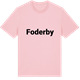 Pink Cotton t-shirt med Foderby fetstil t-shirt