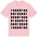 Pink Cotton t-shirt med Fogdö ordlek t-shirt