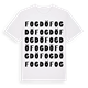 White t-shirt med Fogdö ordlek t-shirt