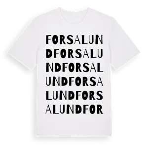 Forsalund ordlek t-shirt – ekologisk bomull t-shirt från Pinshirt