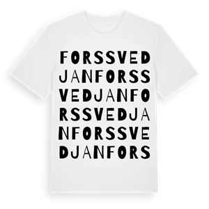 Forssvedjan ordlek t-shirt – ekologisk bomull t-shirt från Pinshirt