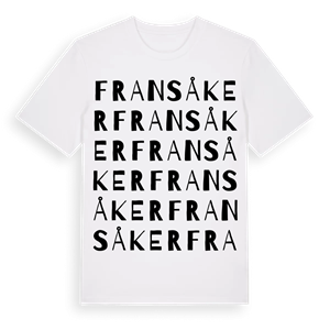 Fransåker ordlek t-shirt – ekologisk bomull t-shirt från Pinshirt