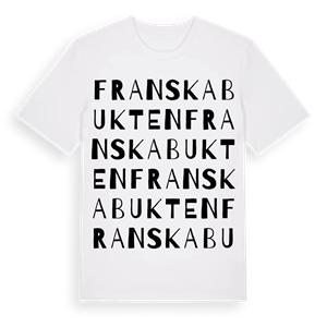 Franska Bukten ordlek t-shirt – ekologisk bomull t-shirt från Pinshirt