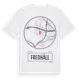 White t-shirt med Fredhäll t-shirt