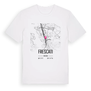 Frescati karta t-shirt – ekologisk bomull t-shirt från Pinshirt