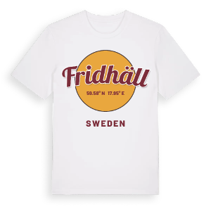 Fridhäll cirkel t-shirt – ekologisk bomull t-shirt från Pinshirt