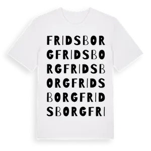 Fridsborg ordlek t-shirt – ekologisk bomull t-shirt från Pinshirt