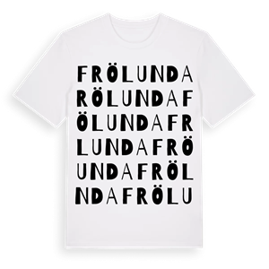 Frölunda ordlek t-shirt – ekologisk bomull t-shirt från Pinshirt