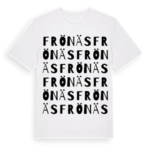 Frönäs ordlek t-shirt – ekologisk bomull t-shirt från Pinshirt