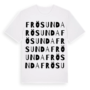 Frösunda ordlek t-shirt – ekologisk bomull t-shirt från Pinshirt