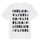 White t-shirt med Frösundavik ordlek t-shirt
