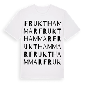 Frukthammar ordlek t-shirt – ekologisk bomull t-shirt från Pinshirt