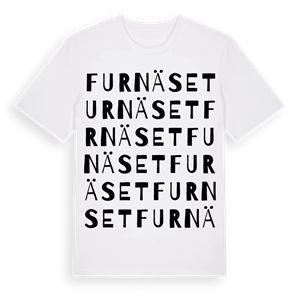 Furnäset ordlek t-shirt – ekologisk bomull t-shirt från Pinshirt