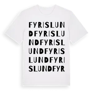 Fyrislund ordlek t-shirt – ekologisk bomull t-shirt från Pinshirt