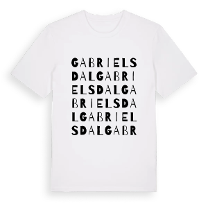 Gabrielsdal ordlek t-shirt – ekologisk bomull t-shirt från Pinshirt