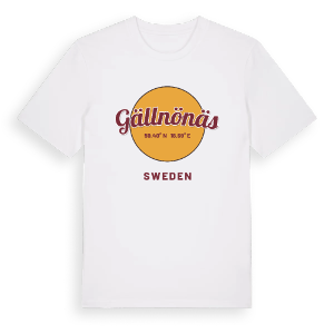 Gällnönäs cirkel t-shirt – ekologisk bomull t-shirt från Pinshirt