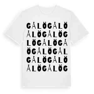 Gålö ordlek t-shirt – ekologisk bomull t-shirt från Pinshirt