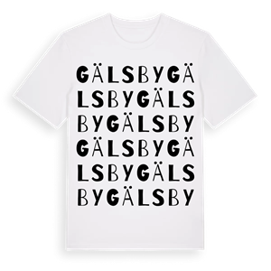 Gälsby ordlek t-shirt – ekologisk bomull t-shirt från Pinshirt