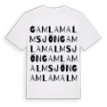 Gamla Malmsjön ordlek t-shirt