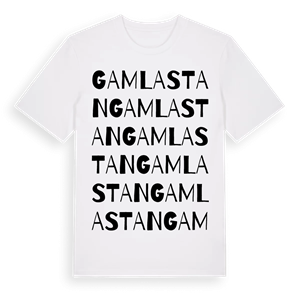 Gamla stan ordlek t-shirt – ekologisk bomull t-shirt från Pinshirt