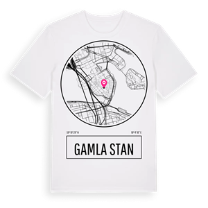 Gamla stan t-shirt – ekologisk bomull t-shirt från Pinshirt