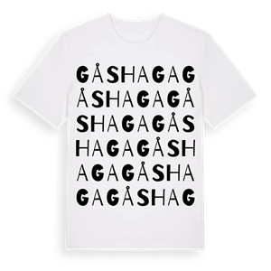 Gåshaga ordlek t-shirt – ekologisk bomull t-shirt från Pinshirt