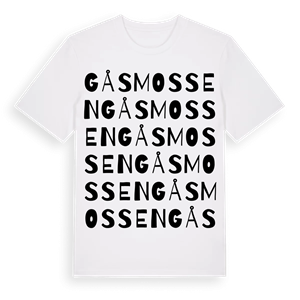 Gåsmossen ordlek t-shirt – ekologisk bomull t-shirt från Pinshirt
