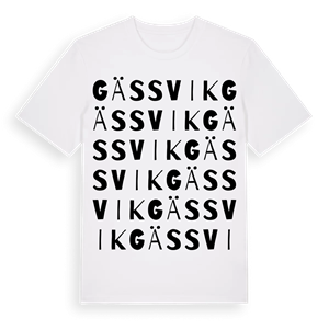 Gässvik ordlek t-shirt – ekologisk bomull t-shirt från Pinshirt