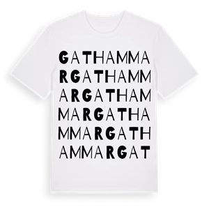 Gathammar ordlek t-shirt – ekologisk bomull t-shirt från Pinshirt