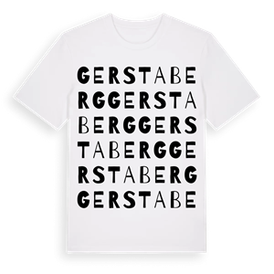 Gerstaberg ordlek t-shirt – ekologisk bomull t-shirt från Pinshirt