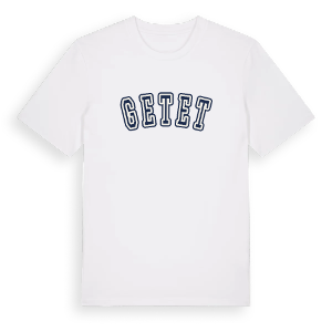 Getet college t-shirt – ekologisk bomull t-shirt från Pinshirt